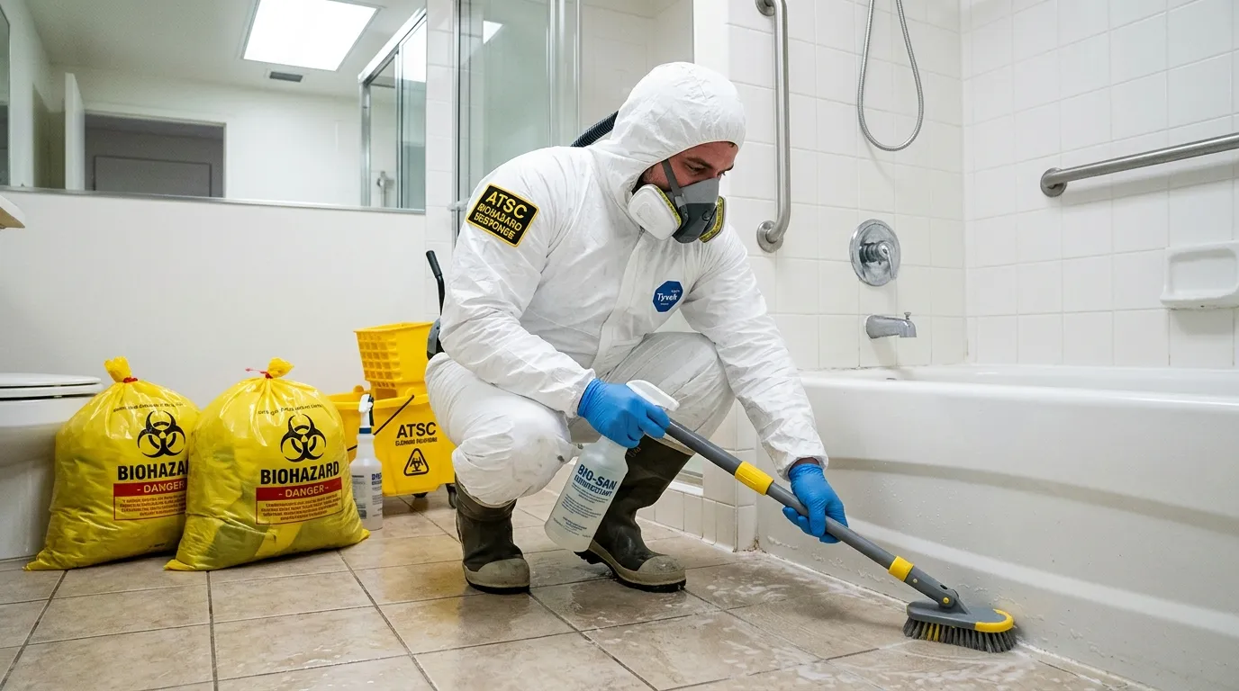 Decontamination equipment deployed for Blood Cleanup in Palisades Park